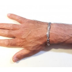 Bracciale Uomo ARKANO BAC73RB In Acciaio Bicolore Con Piastra Centrale