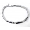 Bracciale Uomo ARKANO BAC42NN In Acciaio Con Particolari Neri