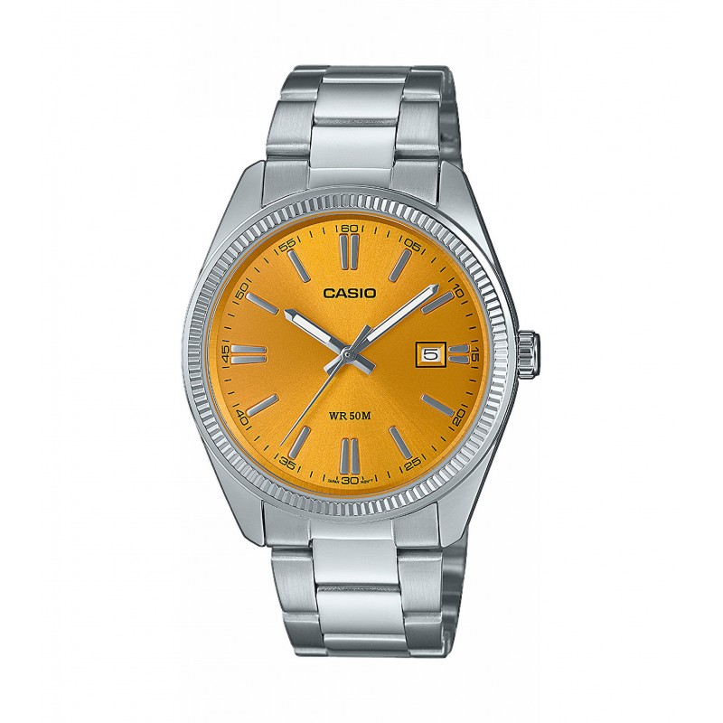 Orologio Uomo Casio MTP-1302PD-9AVEF Solo Tempo Con Quadrante Giallo