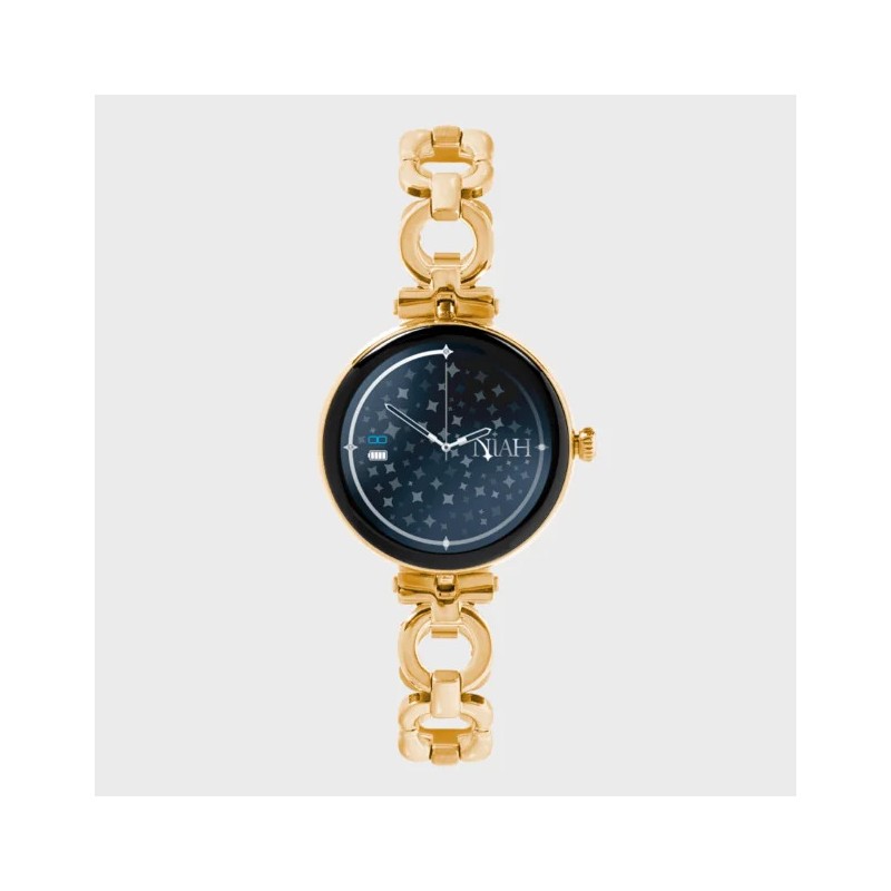 Orologio Smartwatch Donna Niah NH-LYRA-GD Con Cassa E Cinturino Dorati