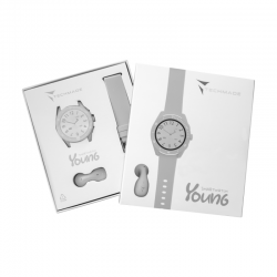 Orologio Unisex Smartwatch Techmade TM-YONG-WH Con Cassa E Cinturino Bianchi