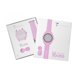 Orologio Unisex Smartwatch Techmade TM-YOUNG-PK Con Cassa E Cinturino Rosa