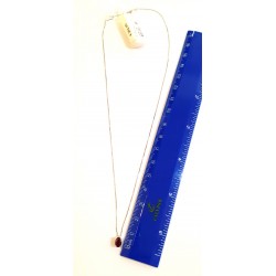 Collana donna in oro bianco con rubino PG Gioielli CIOONLY/1R