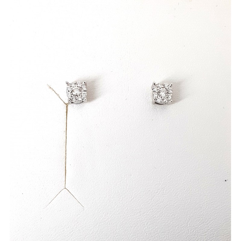 Orecchini Donna Elli's Nardelli EL0903 In Oro Bianco Punto Luce Con Diamanti