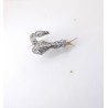 Anello Donna Trova Gioielli 7991-W In Argento A Forma Di Serpente Con Zirconi