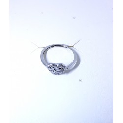 Anello Donna Trova Gioielli 7911-W In Argento Con Cuore E Zirconi