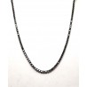 Collana Donna Gioja Argento CCL125 PN Tipo Tennis In Argento Con Pietre Nere