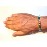 Bracciale Uomo Ananda Steel And Co AXBR02 V Con Pietre Verdi E Occhio Di Tigre