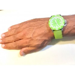 Orologio Uomo Nautica A09605G Con Cinturino In Silicone Verde Acido