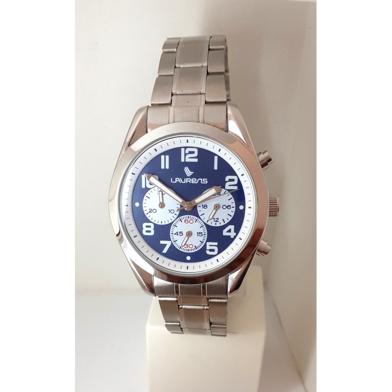 Orologio Uomo Laurens 30064CC Cronografo Con Quadrante Blu