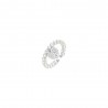 Anello Donna Luca Barra ANK527 Con Perline Bianche E Pendente Cuore