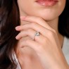 Anello Donna Luca Barra ANK527 Con Perline Bianche E Pendente Cuore