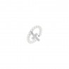 Anello Donna Luca Barra ANK525 In Acciaio Con Perline Bianche E Pendente Croce