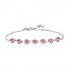 Bracciale Donna Luca Barra BK2696 In Acciaio Con Cristalli Rosa