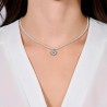 Collana Donna Luca Barra CK2035 In Perle Sintetiche Bianche Con Quadrifoglio