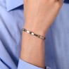 Bracciale Uomo Luca Barra BA1775 In Acciaio Con Elementi Rosé