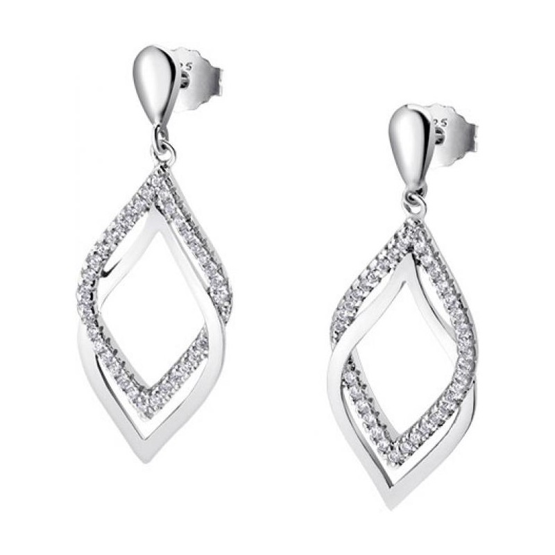 Orecchini Donna Lotus Silver LP1791-4/1 in Argento Pendenti con Zirconi