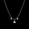 Collana Bimba Luca Barra JC155 In Acciaio Con Carrozza E Stelle