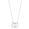 Collana Donna Lotus Silver LP1955-1/1 In Argento Con Cerchi Rosé E Argento