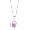 Collana Donna Lotus Silver LP3106-1/2 In Argento Con Cuore E Zircone Rosa