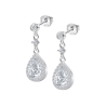 Orecchini Donna Lotus Silver LP1592-4/1 In Argento Con Zircone A Goccia