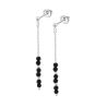 Orecchini Donna Lotus Silver LP3763-4/1 In Argento Pendenti Con Cristalli Neri