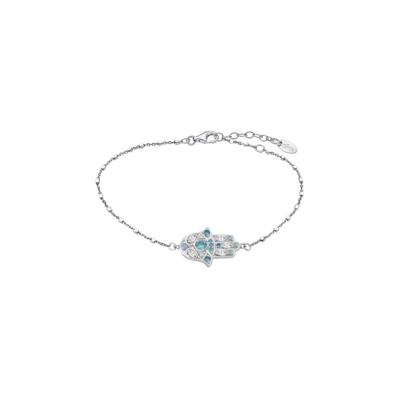 Bracciale Donna Lotus Silver LP1989-2/7 Con Mano Di Fatima E Zirconi Celesti