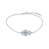 Bracciale Donna Lotus Silver LP1989-2/7 Con Mano Di Fatima E Zirconi Celesti
