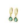 Orecchini Donna Lotus Silver LP3563-4/5 Pendenti In Argento Dorato Con Pietre Verdi