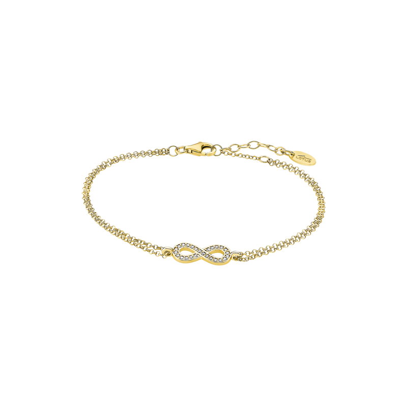 Bracciale Donna Lotus Silver LP1859-2/3 In Argento Dorato Con Infinito E Zirconi