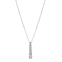 Collana Donna Lotus Silver LP1915-1/1 In Argento Con Pendente Tipo Tennis