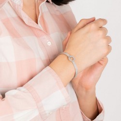 Bracciale Donna Lotus Style LS2080-2/1 Acciaio Diamantato  Rigido