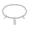 Bracciale Donna Lotus Style LS2170/2/6  Elastico Con Infinito Con Strass