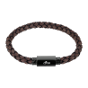 Bracciale Uomo Lotus Style LS2381/2/2 In Cuoio Marrone E Chiusura Acciaio IP Nero