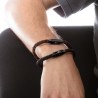 Bracciale Uomo Lotus Style LS2381/2/2 In Cuoio Marrone E Chiusura Acciaio IP Nero