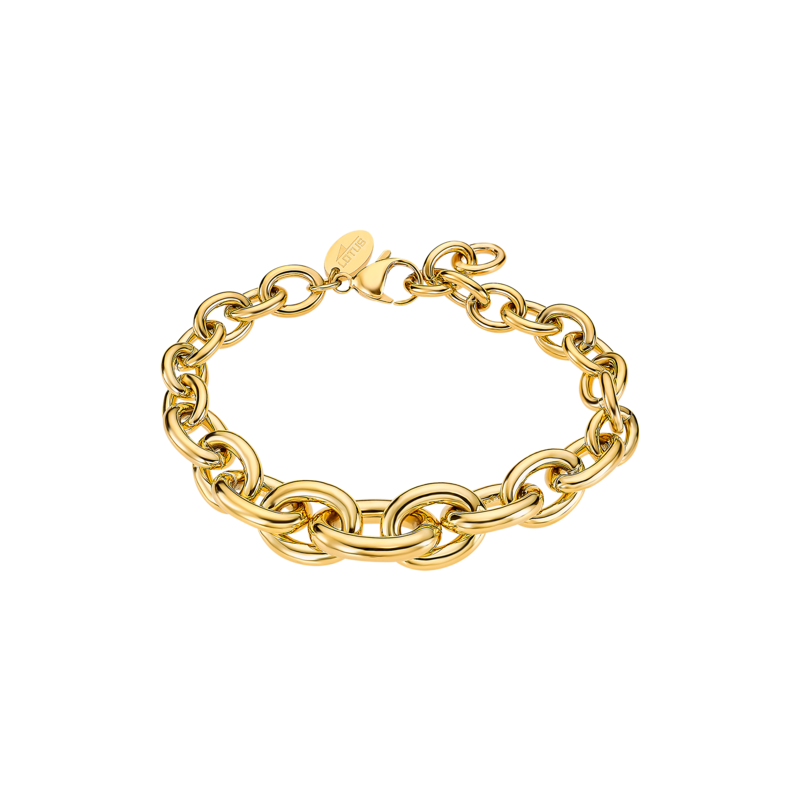 Bracciale Donna Lotus Style LS2336/2/2 In Acciaio Dorato Catena A Scalare