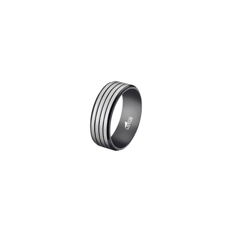 Anello Uomo Lotus Style LS2398/3/128 A Fascia In Acciaio Bicolore Misura 28