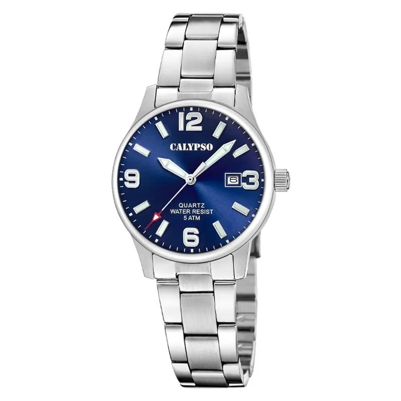 Orologio Donna Calypso K5861/3 Classico Con Quadrante Blu E Cinturino Acciaio