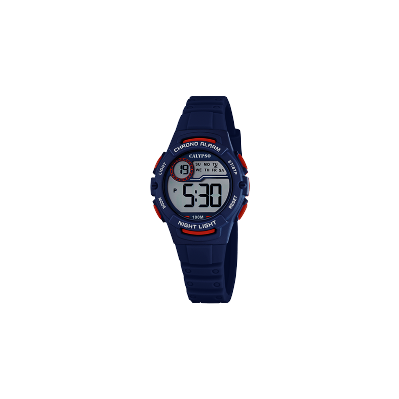 Orologio Bambino Calypso K5852/5 Digitale Con Cassa E Cinturino Blu