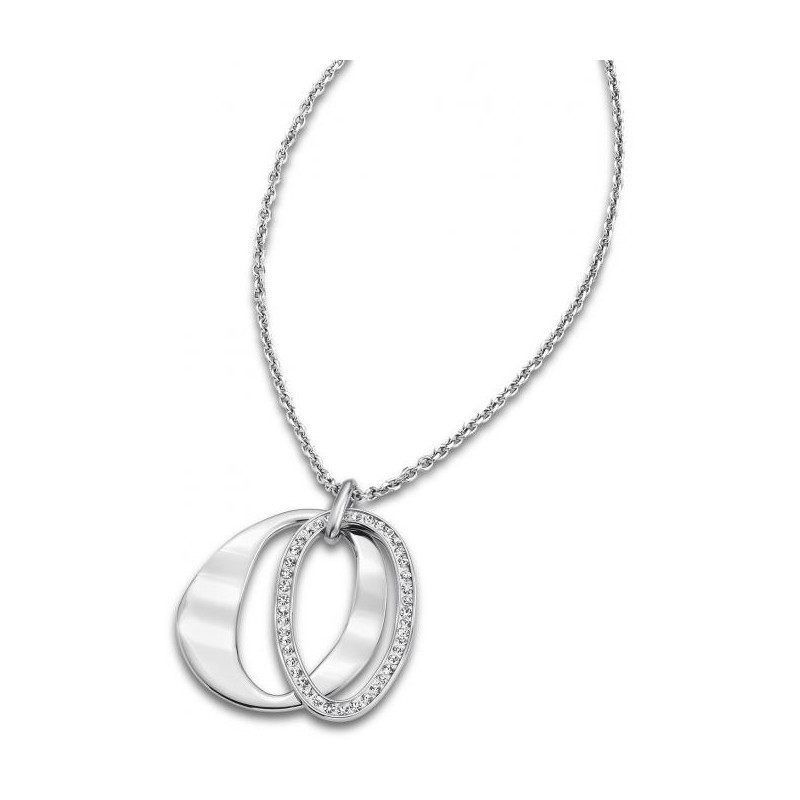 Collana Donna Lotus Style Lunga in Acciaio Con Pendente Ovale LS1672/1/1