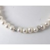 Bracciale Donna MIKIKO MR0717O4FCBI045 In Perle Con Chiusura E Dischetti In Oro Bianco