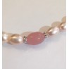 Collana Donna MIKIKO MC1466O4FRMU059 In Perle Multicolore E Calcedonio Rosa
