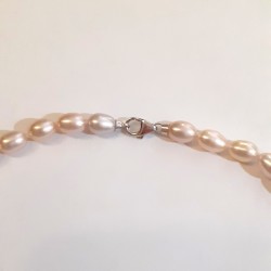 Collana Donna MIKIKO MC1466O4FRMU059 In Perle Multicolore E Calcedonio Rosa