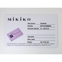 Diamante Blisterato MIKIKO MP5124O4BR002 Con Montatura A Cuore In Oro Bianco
