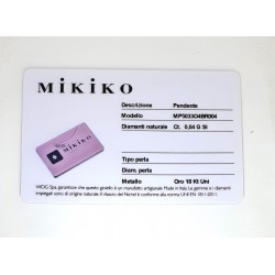 Diamante Blisterato MIKIKO MP5033O4BR004 Con Montatura A Cipollina In Oro Bianco