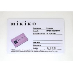 Diamante Blisterato MIKIKO  MPGIM006O4BR005 Con Montatura Quadrata In Oro Bianco