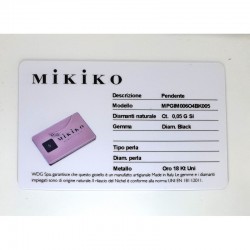 Diamante Nero Blisterato MIKIKO MPGIM006O4BRK005 Con Montatura In Oro Bianco