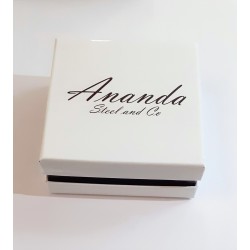 Bracciale Uomo Ananda Steel AXBR04 PN In Acciaio Con Piastra e Pietra Nera