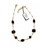 Collana Donna Sovrani J10099 In Ottone Dorato Con Sfere In Onice