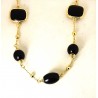 Collana Donna Sovrani J10099 In Ottone Dorato Con Sfere In Onice